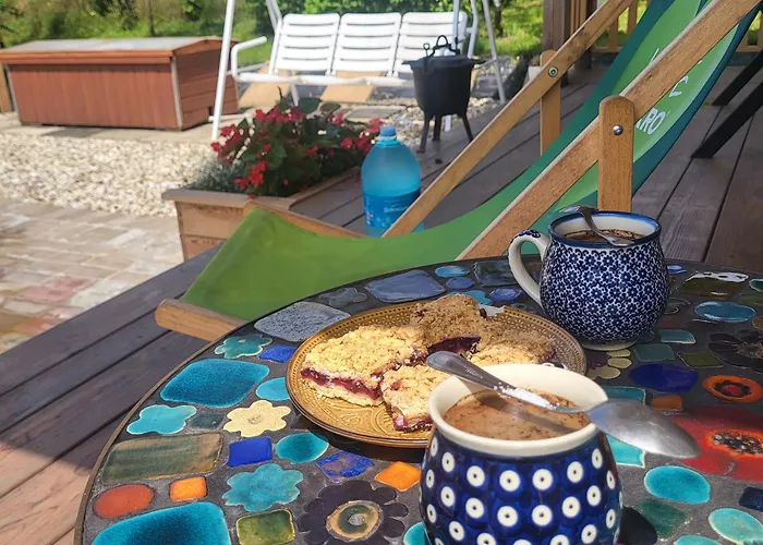 Дом отдыха Drewniany Z Sauna