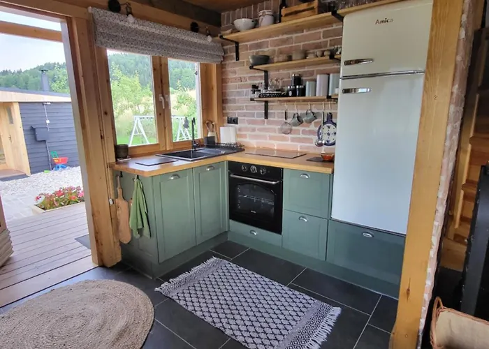 Дом отдыха Drewniany Z Sauna *