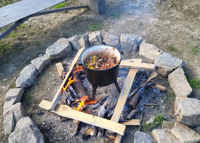 Drewniany Z Sauna Дом отдыха